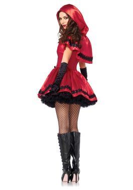 Эротический костюм Красной шапочки Leg Avenue Gothic Red Riding Hood S, платье, накидка, L