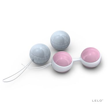 Набор вагинальных шариков LELO Beads, диаметр 3,5 см, изменяемая нагрузка, 2х28 и 2х37 г, Розовый, Рожевий