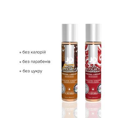 Набір лубрикантів System JO Naughty or Nice Gift Set &ndash; Candy Cane & Gingerbread (2&times;30 мл)