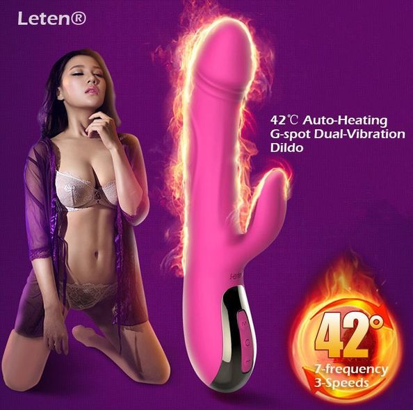 Вибратор-пульсатор Leten Automatical Thrusting Vibrator с подогревом, перезаряжаемый, 10 режимов