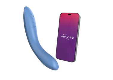 Смарт-вібратор We-Vibe Rave 2 Twisted Pleasure Blue, для точки G та входу в піхву, 2 мотори