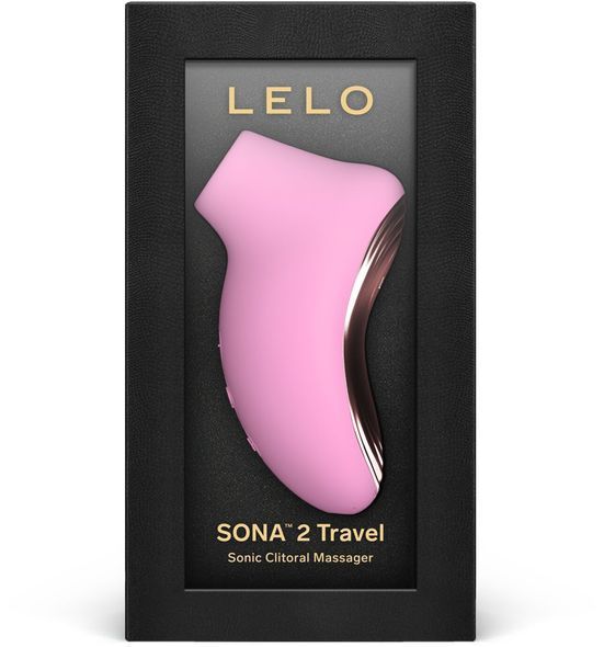 Звуковой стимулятор клитора LELO SONA 2 Travel Purple, тревел-версия, 12 режимов, Розовый, Рожевий