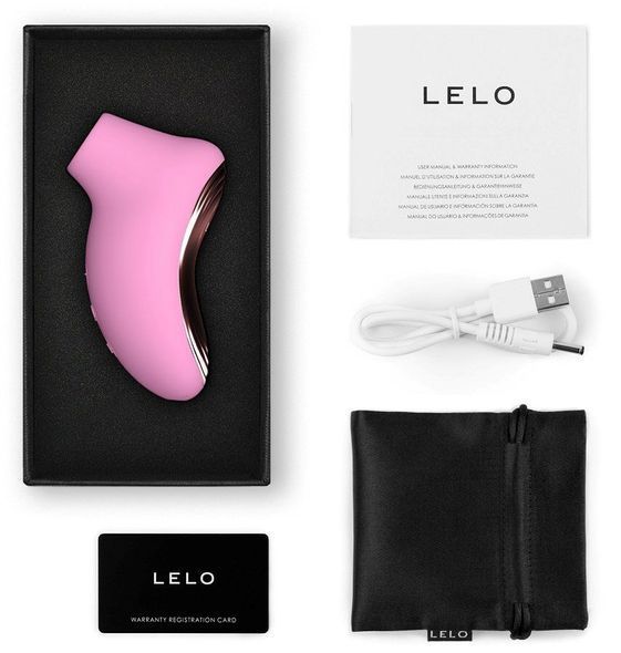 Звуковой стимулятор клитора LELO SONA 2 Travel Purple, тревел-версия, 12 режимов, Розовый, Рожевий