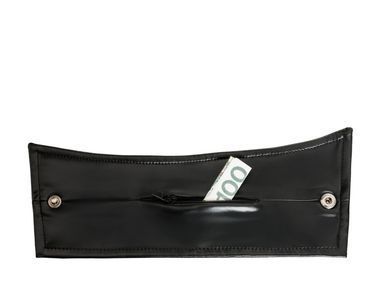 Мужские браслеты с потайным кошельком Noir Handmade H075, пара, под латекс, потайная молния