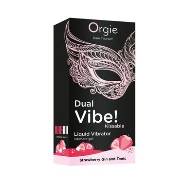 Жидкий вибратор Orgie Dual Vibe!, клубника