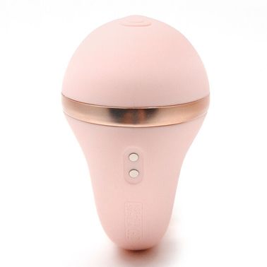 Вакуумний вібратор KISTOY Tina Mini Light Pink, вагінально-кліторальний