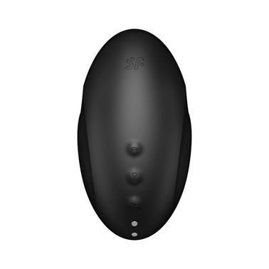 Вакуумный стимулятор с вибрацией Satisfyer Vulva Lover 3 Black, Чорний