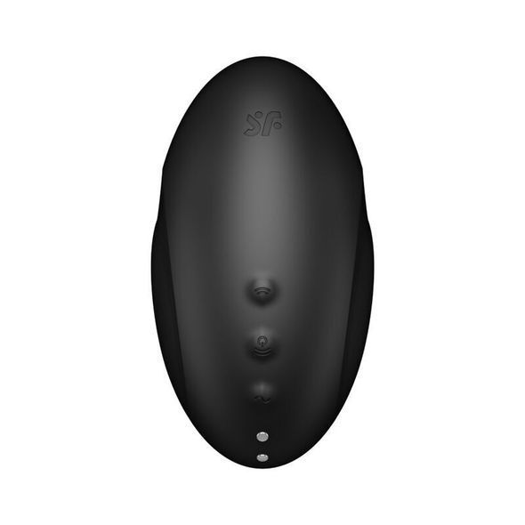 Вакуумный стимулятор с вибрацией Satisfyer Vulva Lover 3 Black, Чорний