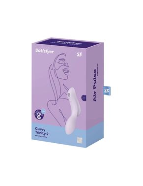 Вакуумный стимулятор с вибрацией Satisfyer Curvy Trinity 2 Violet