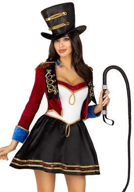 Костюм циркачки Leg Avenue Classic Ringmaster Costume S, платье, шляпа, S