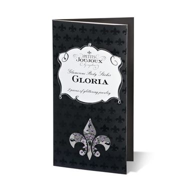 Пестіс з кристалів Petits Joujoux Gloria set of 2 - Silver, прикраса на груди