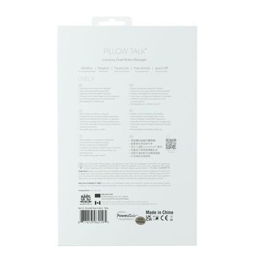 Розкішний кролик з ротацією та вібрацією Pillow Talk Lively Teal, кристал Сваровскі, потрійний відро, Бирюзовый, Бірюзовий