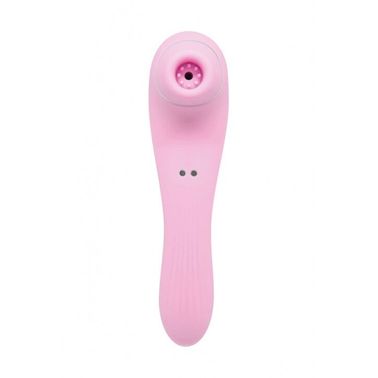 Вакуумный стимулятор с вибрацией Wooomy Smoooch Pink Clitoral Suction & Vibration, 10х2 режимов