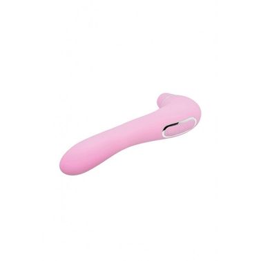 Вакуумный стимулятор с вибрацией Wooomy Smoooch Pink Clitoral Suction & Vibration, 10х2 режимов