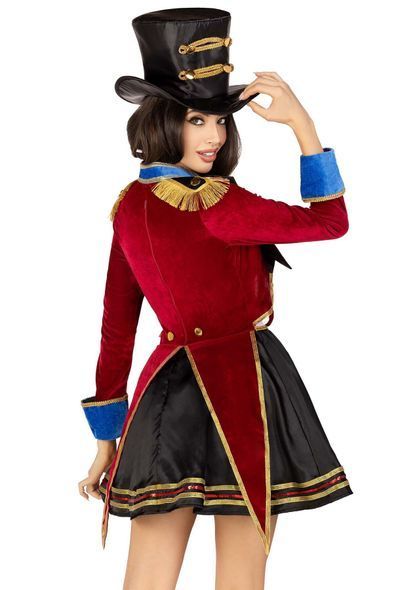 Костюм циркачки Leg Avenue Classic Ringmaster Costume S, платье, шляпа, S