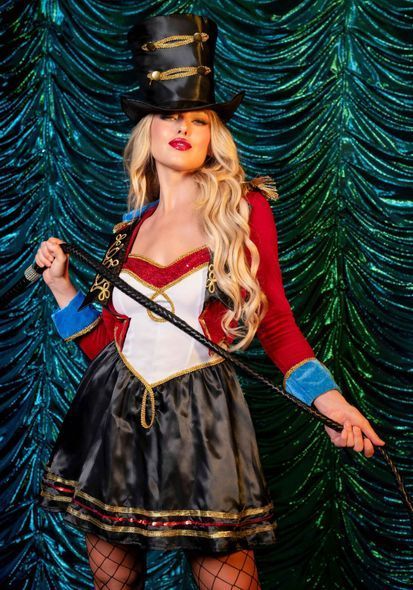 Костюм циркачки Leg Avenue Classic Ringmaster Costume S, платье, шляпа, S