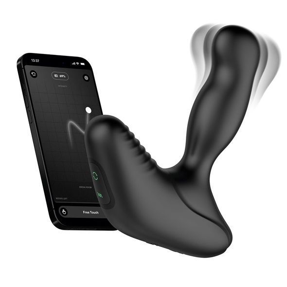 Смарт-масажер простати Nexus Revo Stealth with APP, вібрація+ротація, пульт ДУ, до 10 годин роботи