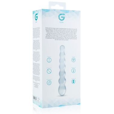 Стеклянный дилдо в виде бусин Gildo Glass Dildo No. 19