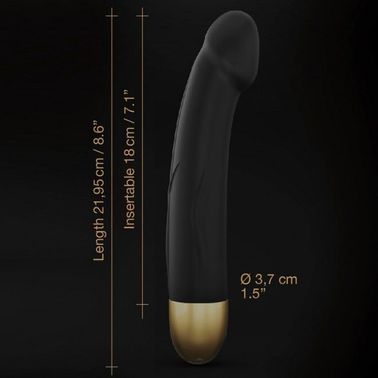 Вібратор Dorcel Real Vibration M Gold 2.0, діаметр 3,7см, перезаряджається, для точки G