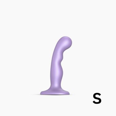 Насадка для страпона Strap-On-Me Dildo Plug P&G Lilas Metallic XXL, Бузковий, S, Бузковий