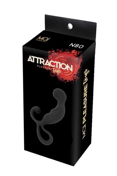 Массажер простаты MAI Attraction Toys №80 Black, длина 13.4см, диаметр 3.2см