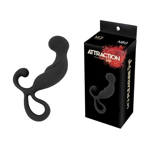 Массажер простаты MAI Attraction Toys №80 Black, длина 13.4см, диаметр 3.2см