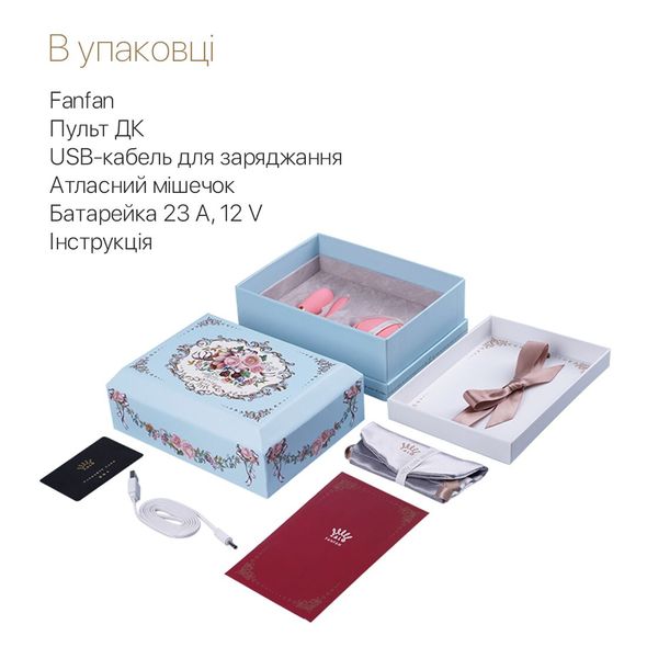 Смартвібратор для пар Zalo Fanfan set Bright Red, пульт ДК