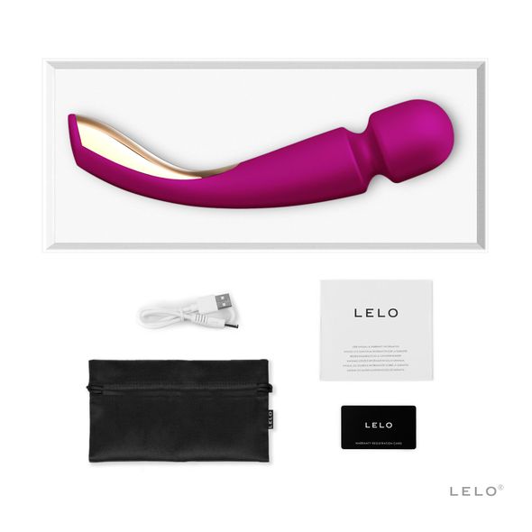 Вибромассажер LELO Smart Wand 2 Medium Black, Розовый, Рожевий