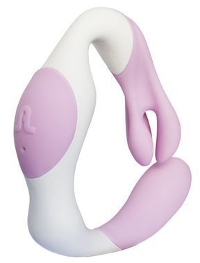 Вибратор Adrien Lastic O Venus, Белый/розовый, Білий/рожевий