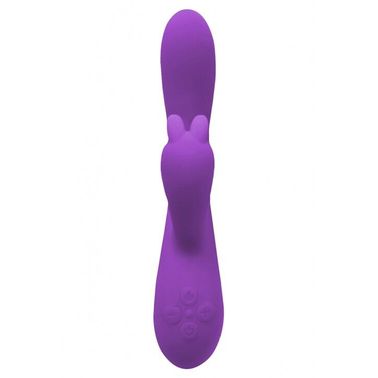 Вибратор-кролик Wooomy Gili-Gili Vibrator with Heat Purple, отросток с ушками, подогрев до 40°С