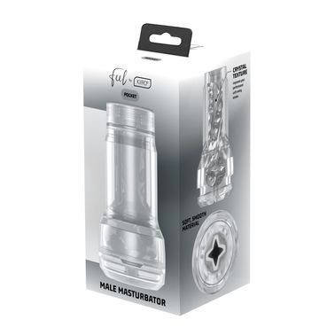 Мастурбатор Kiiroo Feel Pocket Crystal, сумісний з інтерактивною насадкою PowerBlow