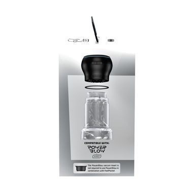 Мастурбатор Kiiroo Feel Pocket Crystal, сумісний з інтерактивною насадкою PowerBlow