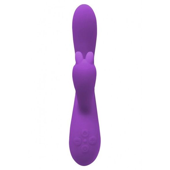 Вибратор-кролик Wooomy Gili-Gili Vibrator with Heat Purple, отросток с ушками, подогрев до 40°С