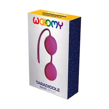 Вагинальные шарики Wooomy Taradiddle Kegel Ball, диаметр 3,5 см, масса 54 г