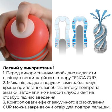 Мастурбатор Tenga Air Cushion Cup (24 повітряні камери всередині) NEW