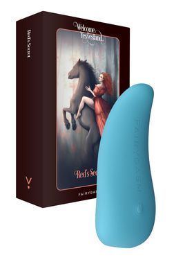 Вибратор-язычок FairyGasm ThrillLeaf blue, Голубой, Блакитний