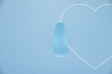 Вибратор-язычок FairyGasm ThrillLeaf blue, Голубой, Блакитний