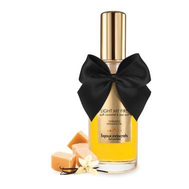 Розігрівальна олія Bijoux Indiscrets Light my Fire &ndash; Caramel&Sea salt