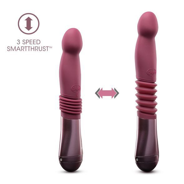 Пульсатор для точки G Blush Temptasia &ndash; Trixie Thrusting Dildo &ndash; Wine Red, 3 швидкості