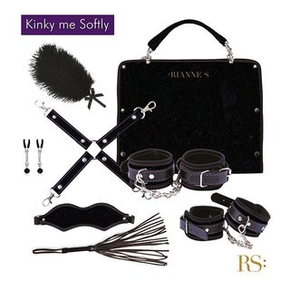 Подарунковий набір для BDSM RIANNE S — Kinky Me Softly Black: 8 предметів для задоволення