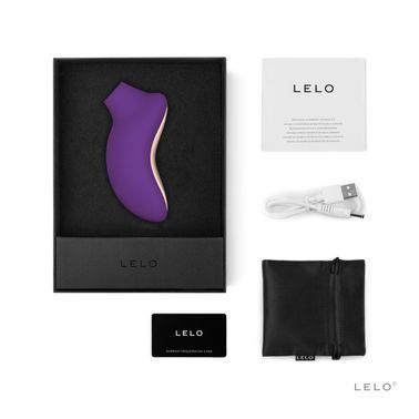 Звуковой стимулятор клитора LELO SONA 2 Purple, 12 режимов, Сиреневый, Фіолетовий