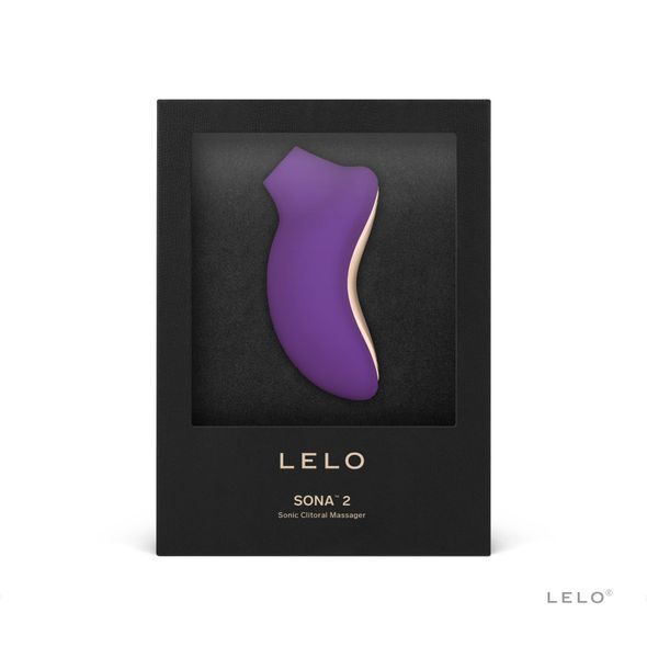 Звуковой стимулятор клитора LELO SONA 2 Purple, 12 режимов, Сиреневый, Фіолетовий