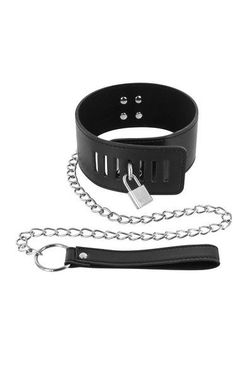 Нашийник з повідцем Fetish Tentation Padlock and Leash