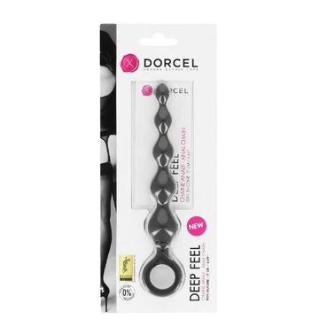 Анальная цепочка Dorcel Deep Feel, силикон, макс. диаметр 2,5см, упругая