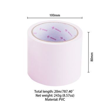 Скотч для бондажу LOCKINK SEVANDA Electrostatic Tape, блідо-рожева, 16 м