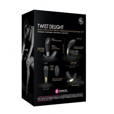 Универсальный вибратор с жемчужным массажем Dorcel TWIST DELIGHT