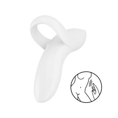 Вибратор на палец Satisfyer Bold Lover White, гибкий