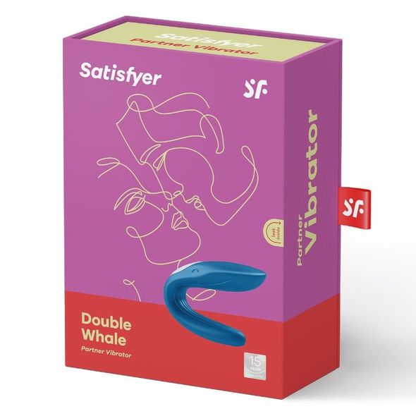 Вібратор для пар Satisfyer Double Whale з двома моторчиками