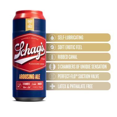 Мастурбатор &ndash; банка пива Blush Schag's Arousing Ale Masturbator &ndash; Frosted, самосмазывающийся, вакуум