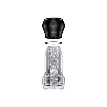 Мастурбатор Kiiroo Feel Pocket Crystal зі всмоктувальною інтерактивною насадкою PowerBlow Combo Set